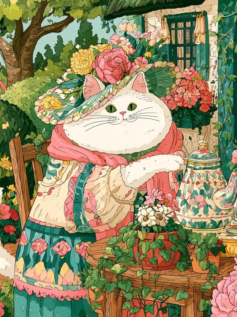 Surreal Knight Garden Poster. poster — illustration art