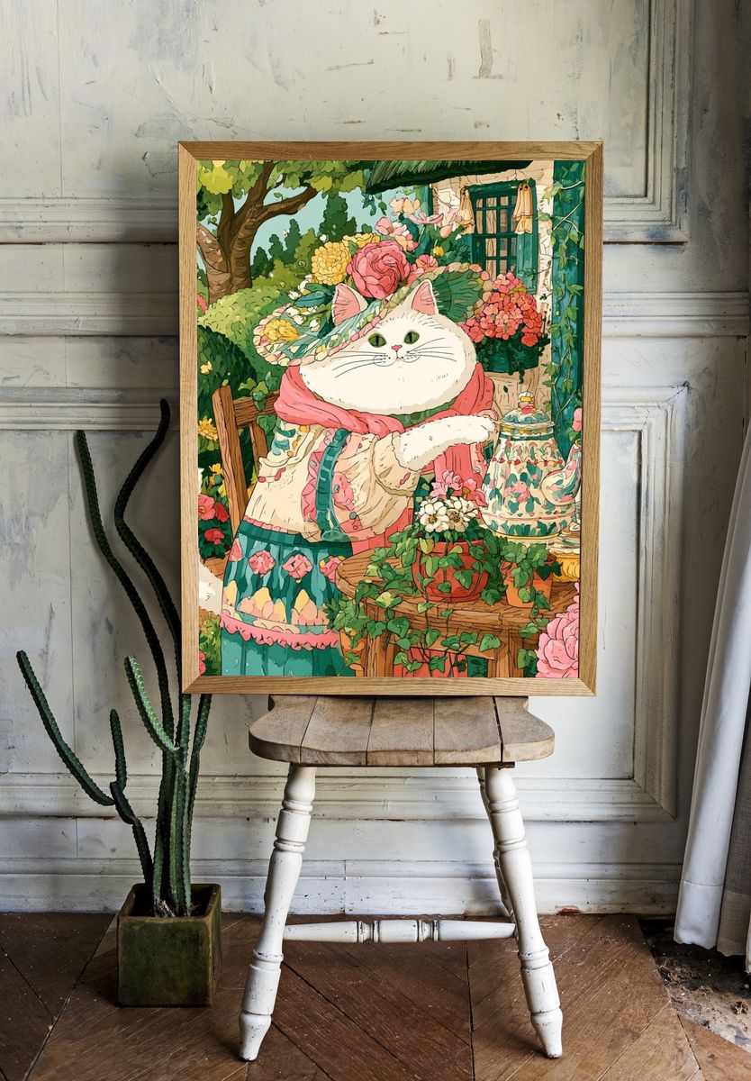Surreal Knight Garden Poster. — room view 1