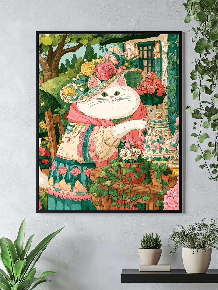 Surreal Knight Garden Poster. — room view 4
