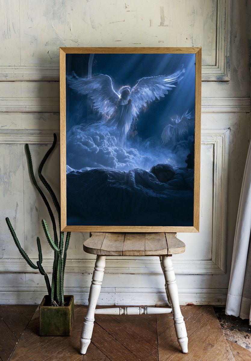 Celestial Angel Dreamscape Print. room preview
