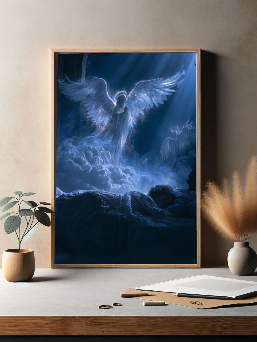 Celestial Angel Dreamscape Print. — room view 2