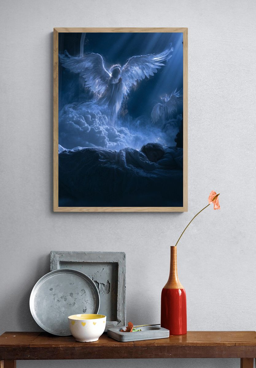 Celestial Angel Dreamscape Print. — room view 3