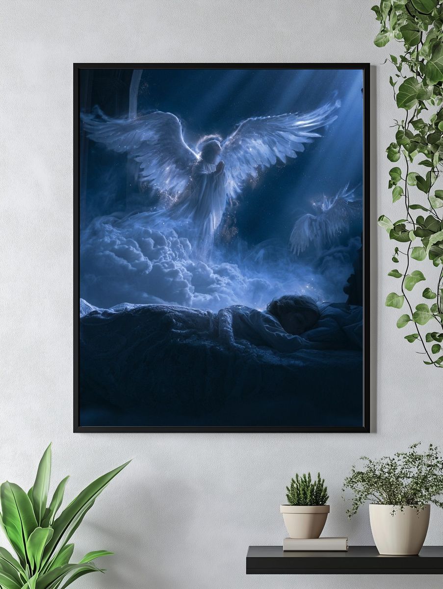 Celestial Angel Dreamscape Print. — room view 4