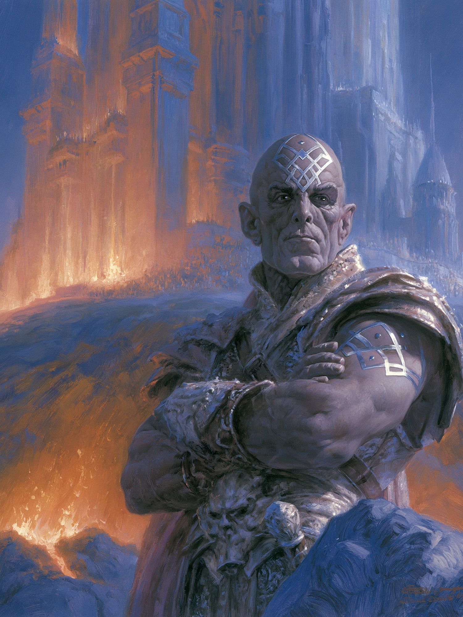 Fantasy Sorcerer Portrait Print. poster — illustration art
