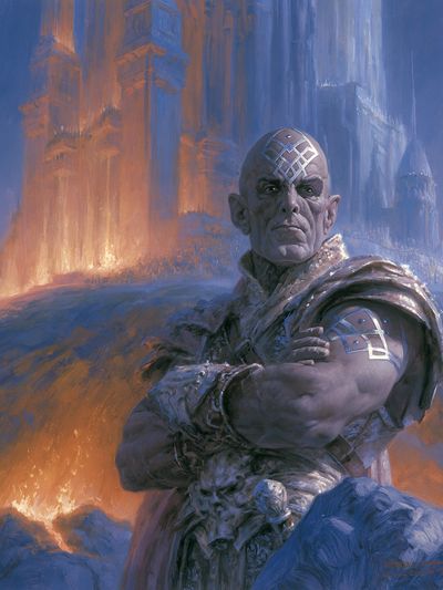 Fantasy Sorcerer Portrait Print.