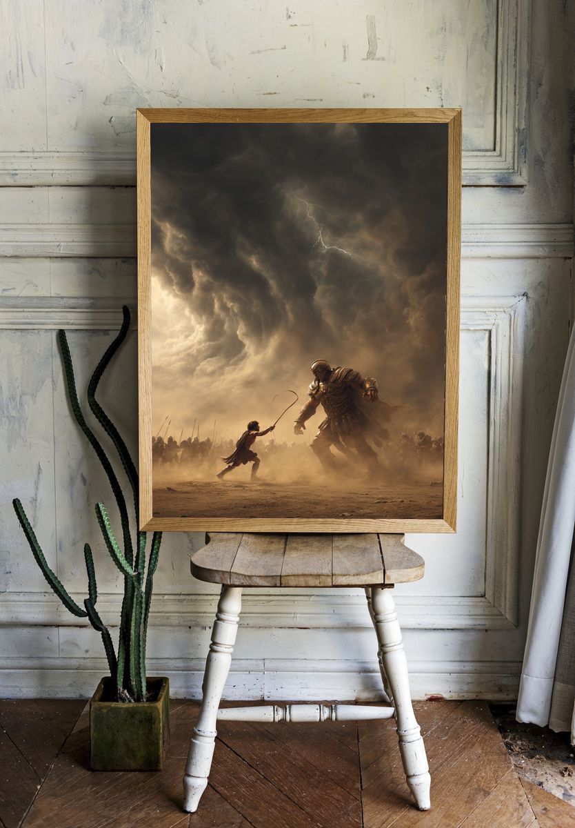 Mythic Battle Storm Poster. room preview