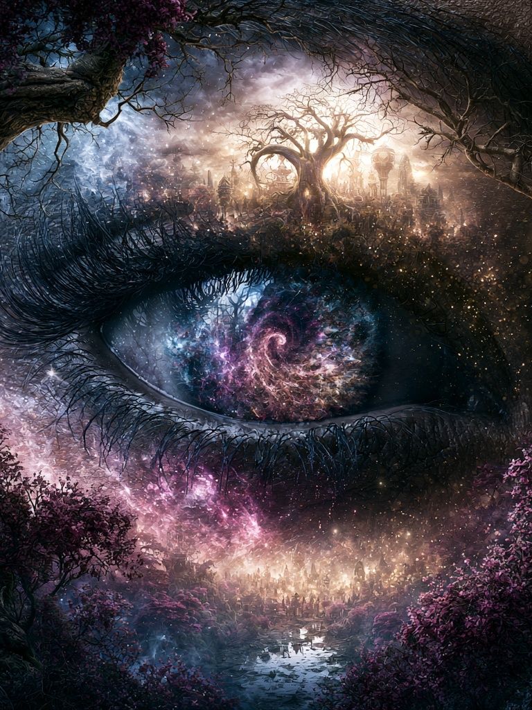 Cosmic Eye Fantasy Print. poster — illustration art