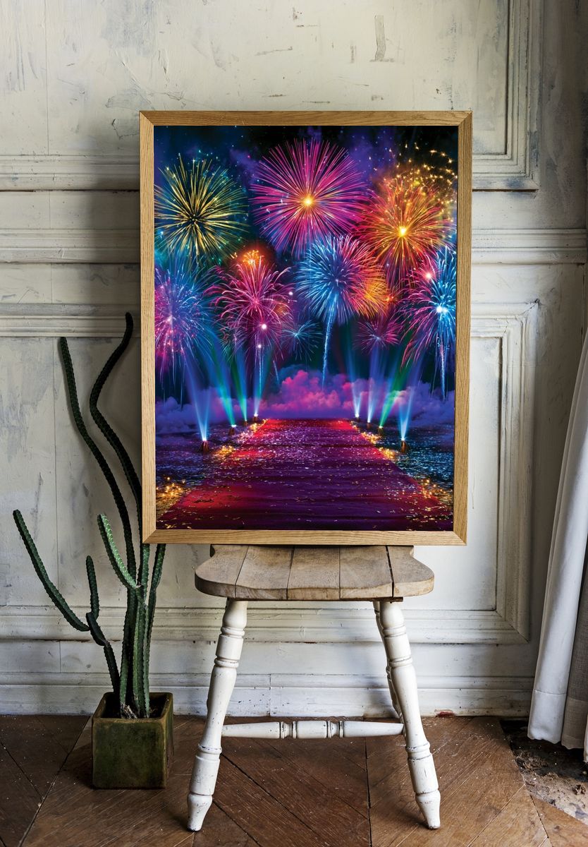 Fireworks Celebration Poster. — room view 1