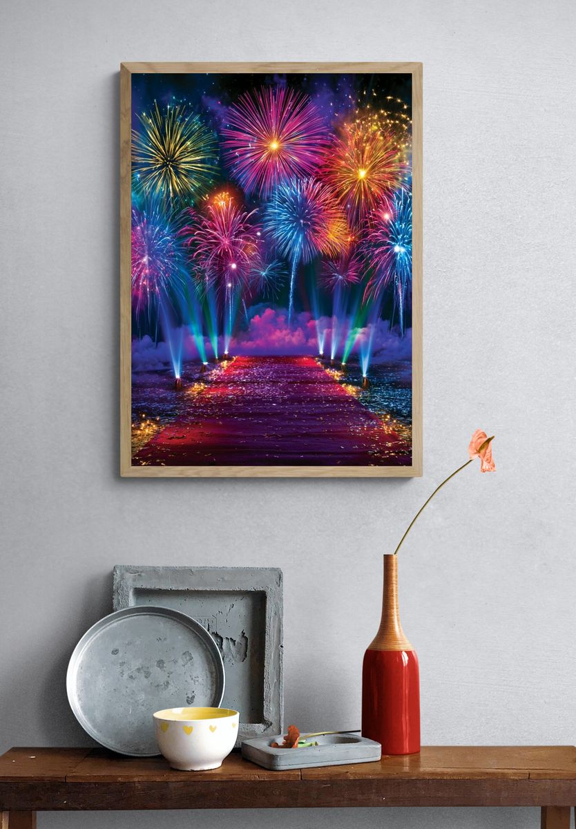 Fireworks Celebration Poster. — room view 3
