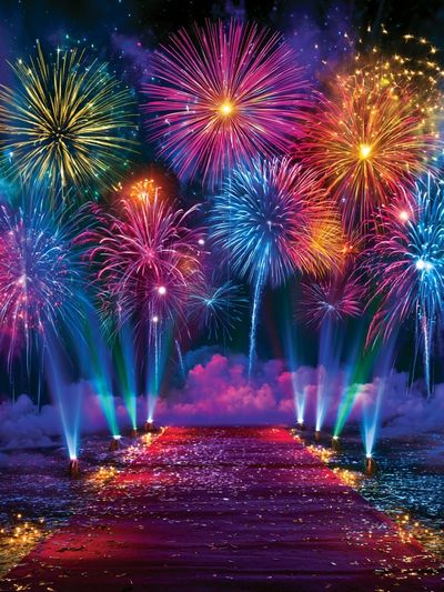 Fireworks Celebration Poster. poster