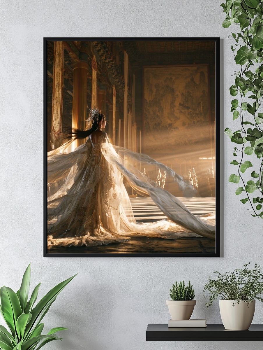 Ethereal Gown Hall Poster. — room view 4