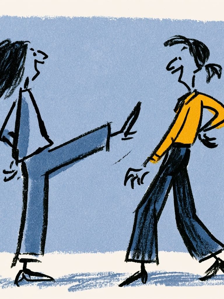 Playful Figure Sketch Illustration Poster. poster detail