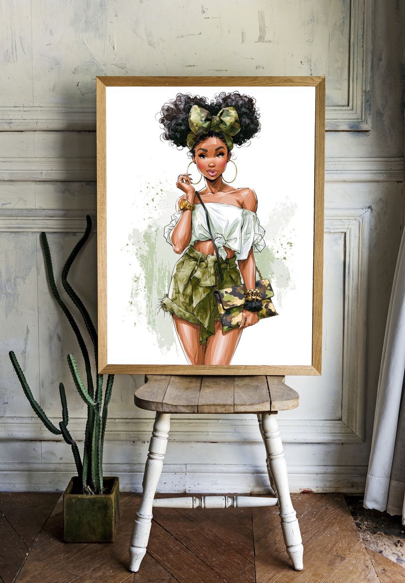 Fashion Illustration Poster. room preview
