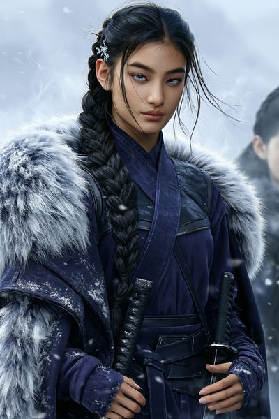 Winter Warrior Portrait Print.