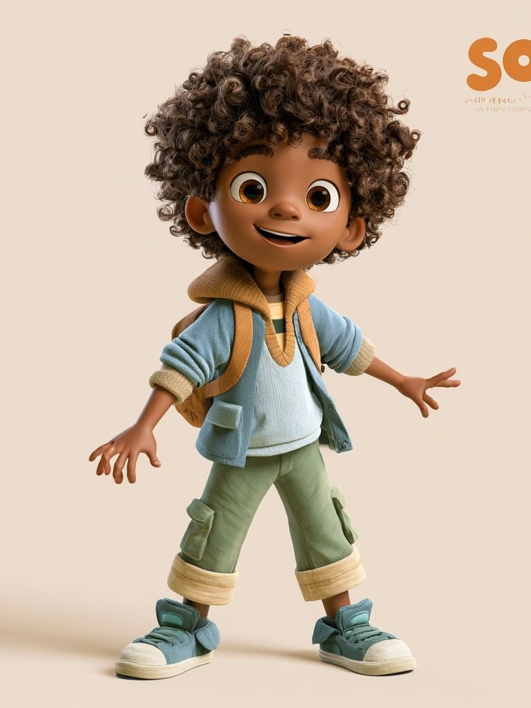 Sol Character Illustration Poster. poster detail