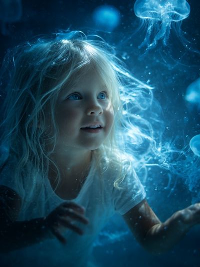 Underwater Jellyfish Dream Poster. poster