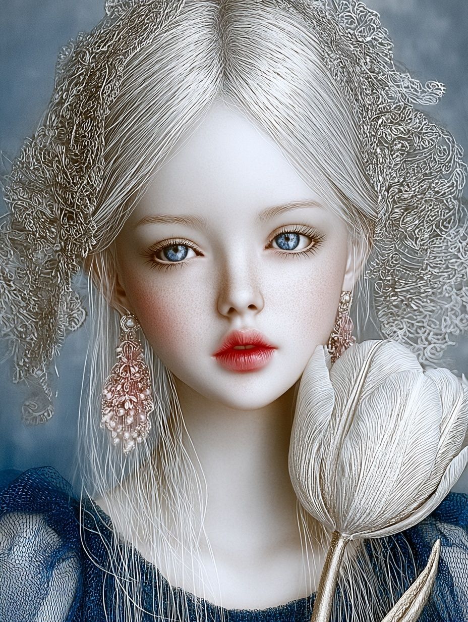 Porcelain Doll Portrait Print. poster detail