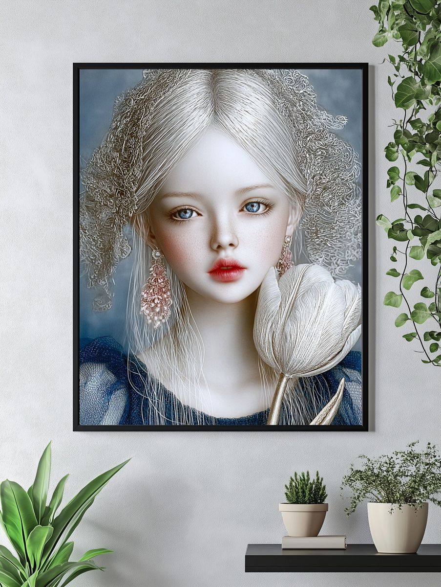 Porcelain Doll Portrait Print. — room view 4