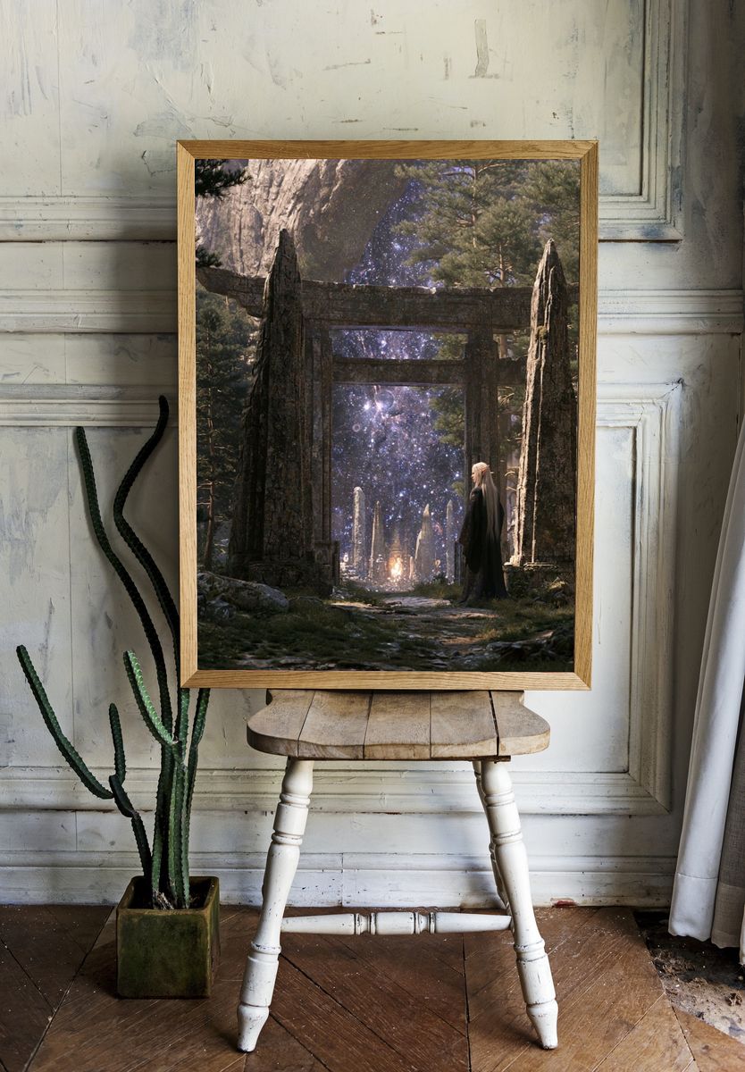Elven Portal in the Forest Poster. — room view 1