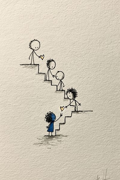 Stairway of Love Typography Print. poster print