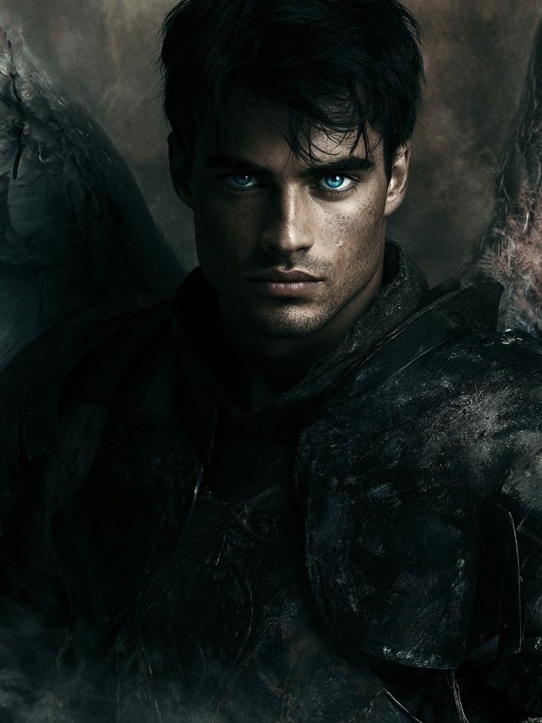 Dark Angel Warrior — Fantasy Print. poster — illustration art