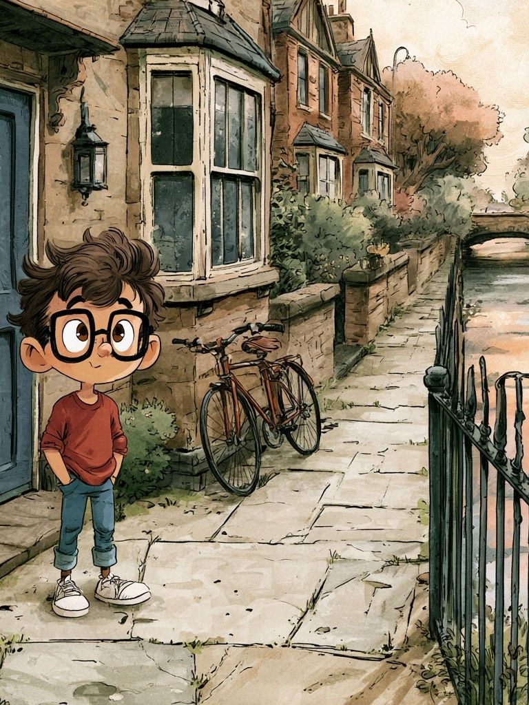 Canal Street Boy Illustration Poster. poster — illustration art
