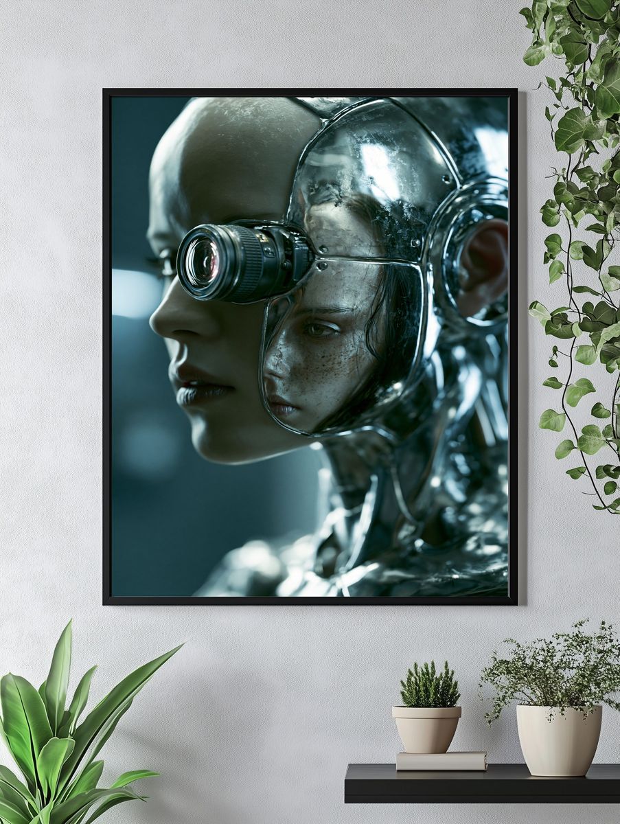 Cybernetic Portrait — Sci-Fi Print. — room view 4