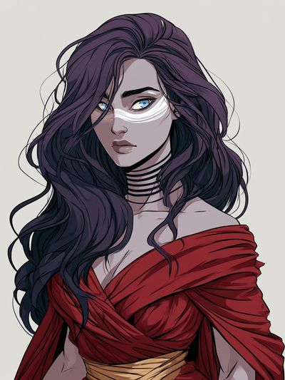Mystic Woman Portrait Illustration Poster.