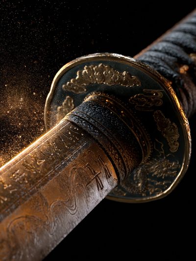 Samurai Katana Close-Up Print. poster print