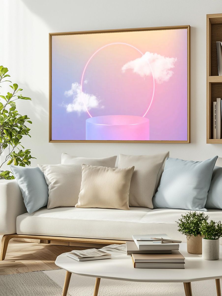 Fantasy Creature Illustration Poster. — room view 2