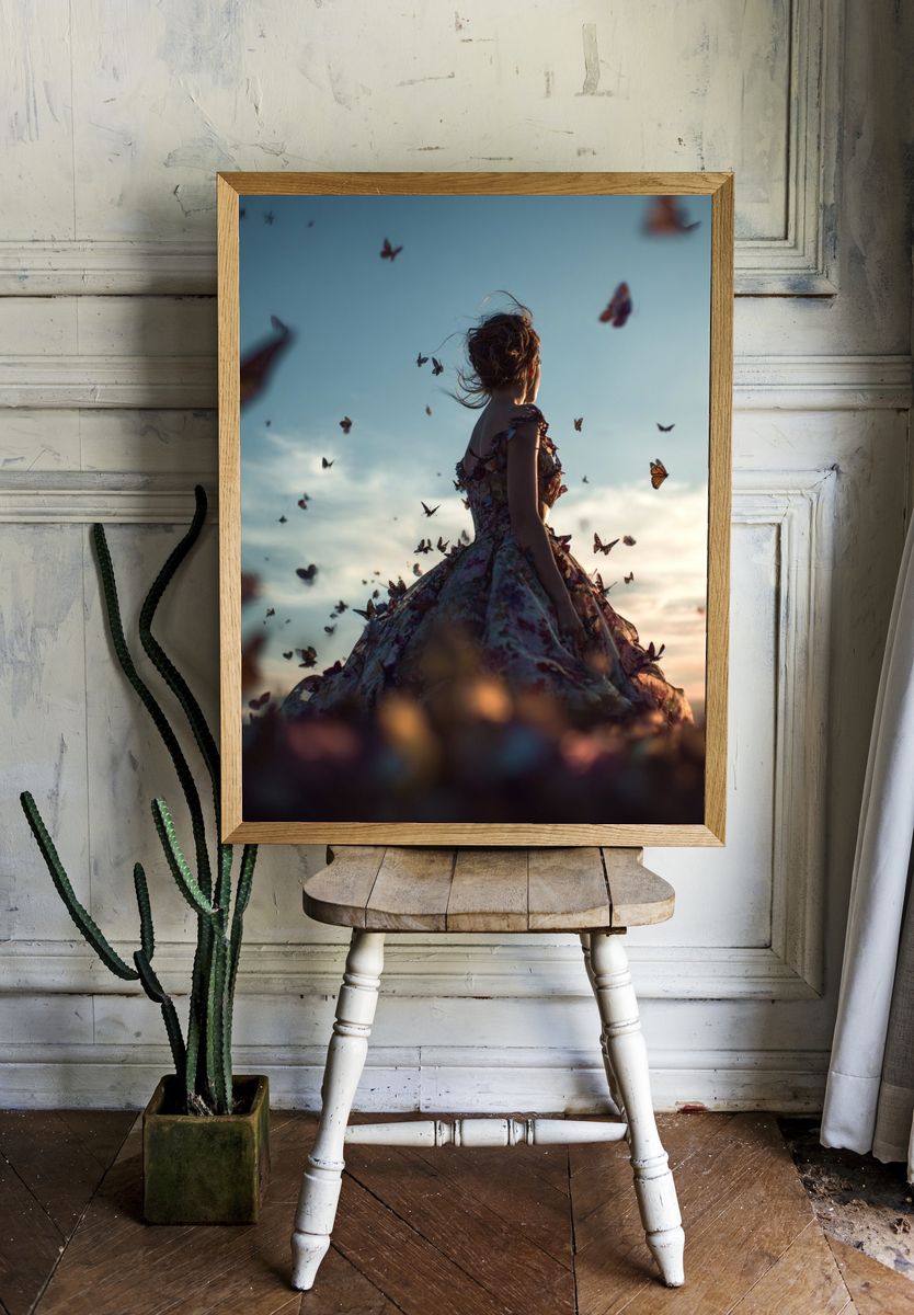 Butterfly Dress Dreamscape Print room preview