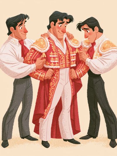 Matador Trio Illustration Poster. poster
