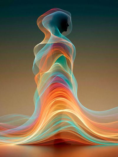 Abstract Human Silhouette Poster. poster