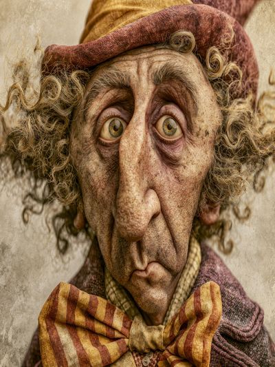 Whimsical Portrait Illustration Poster. poster