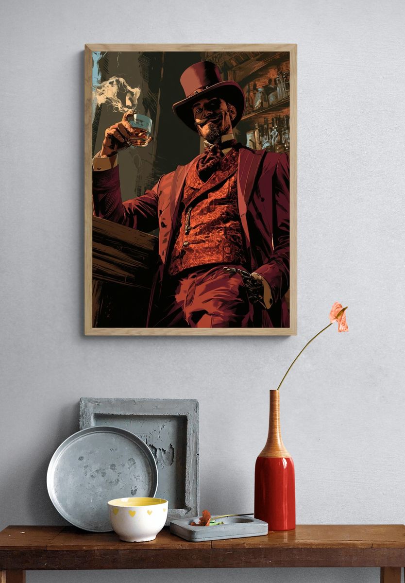 Gilded Gentleman Bar Poster. — room view 3