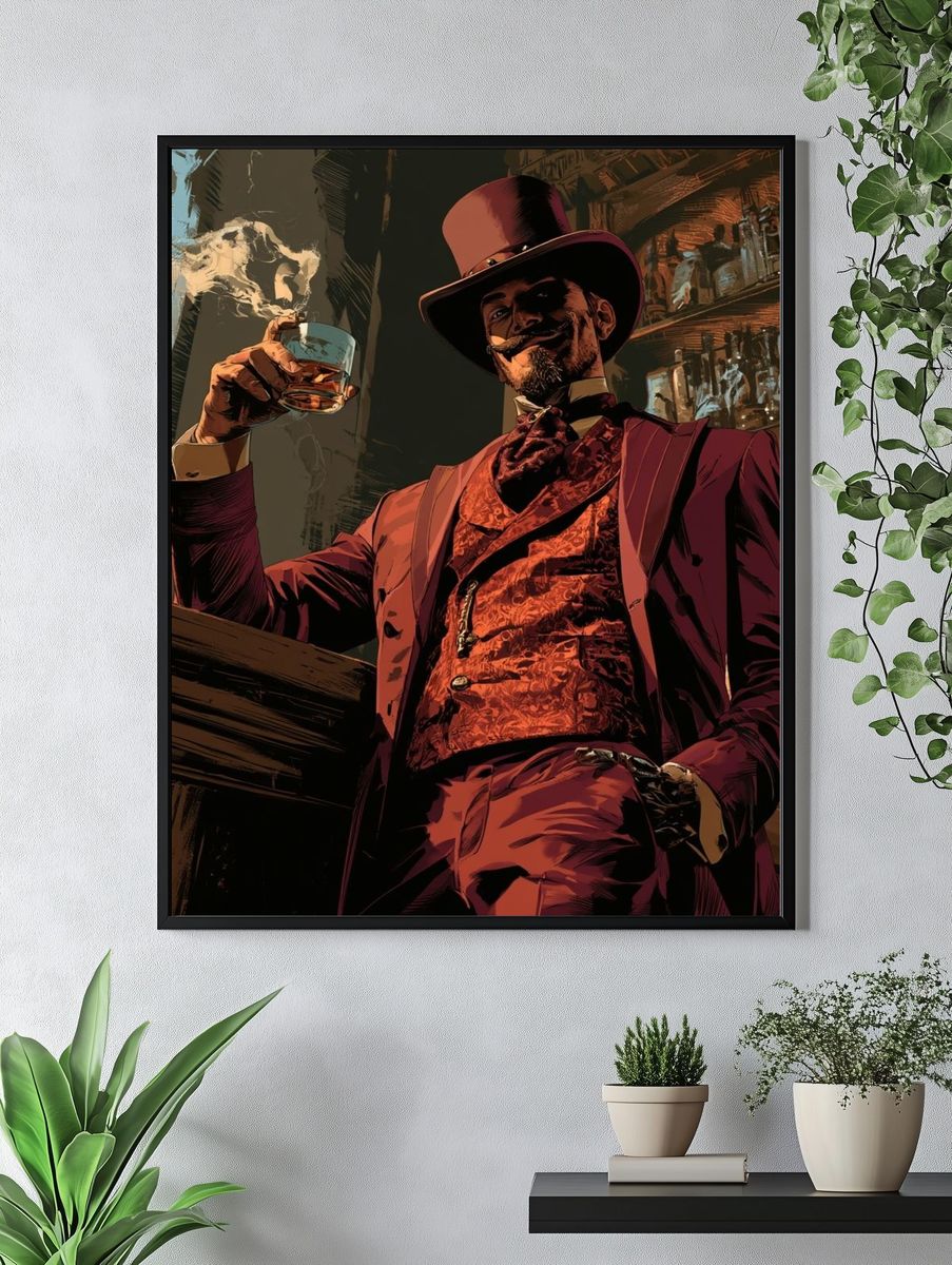 Gilded Gentleman Bar Poster. — room view 4