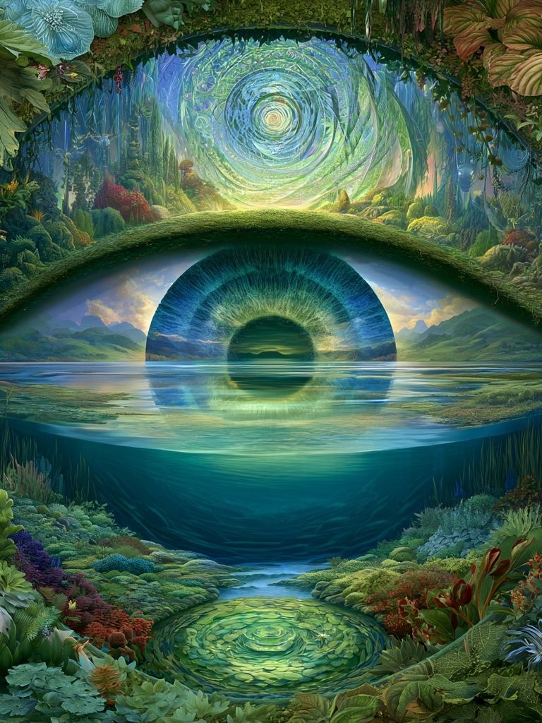 Enchanted Eye of Nature Print. poster detail