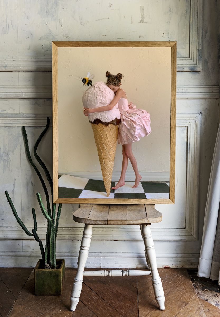 Ice Cream Dream Illustration Poster. — room view 1
