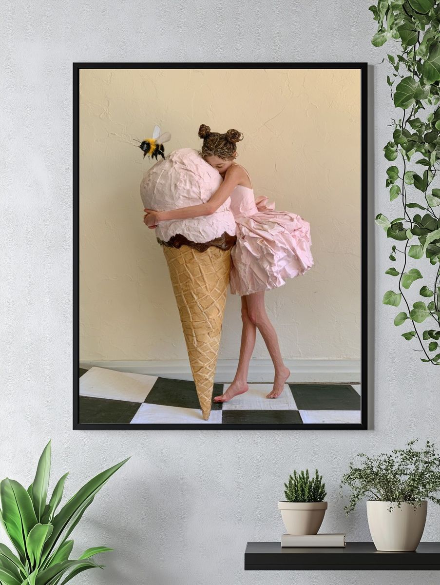 Ice Cream Dream Illustration Poster. — room view 4