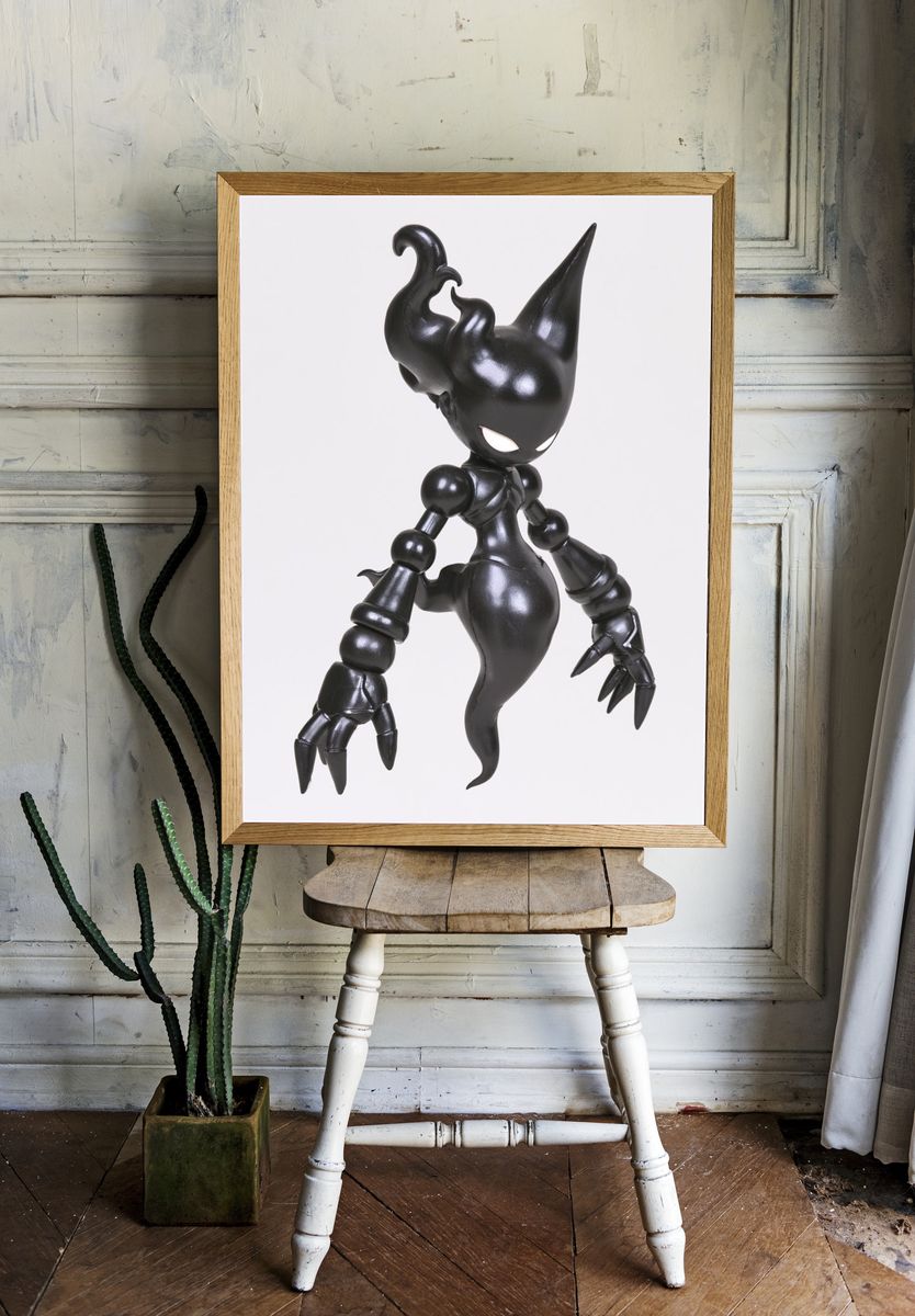 Dark Fantasy Character Illustration Poster. room preview