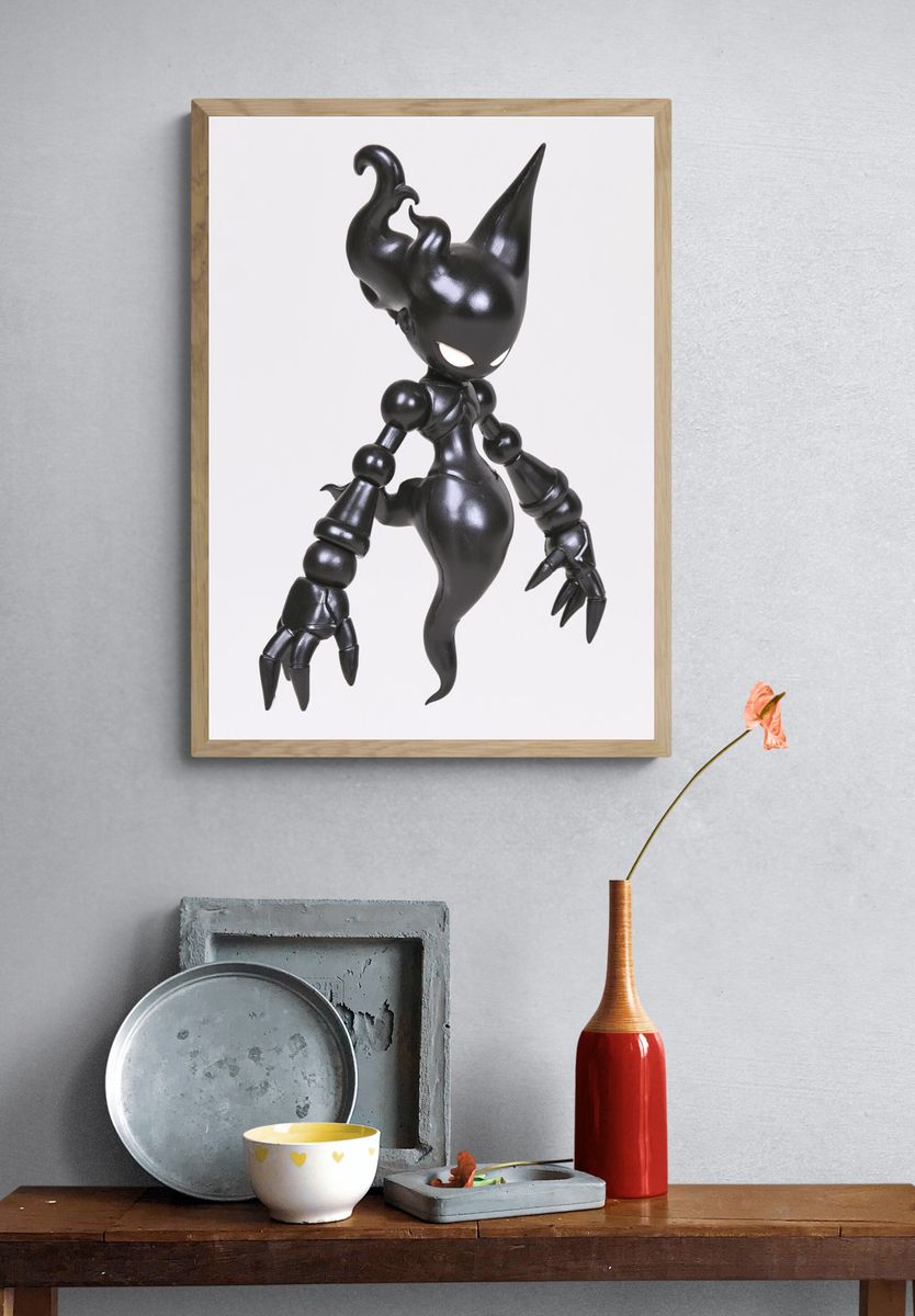 Dark Fantasy Character Illustration Poster. — room view 3