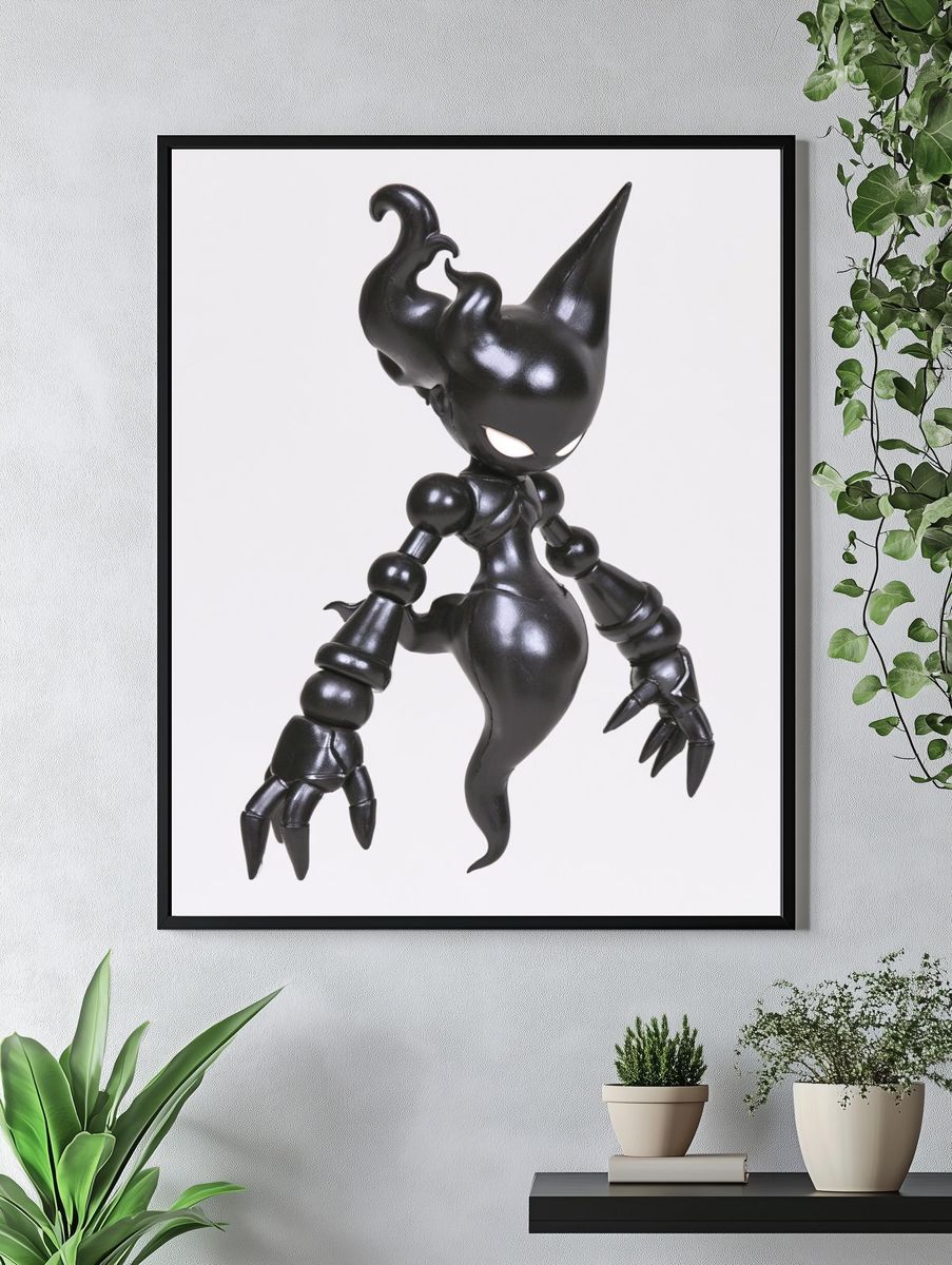 Dark Fantasy Character Illustration Poster. — room view 4