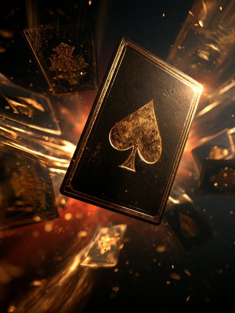 Golden Spade Card — Illustration Print. poster detail