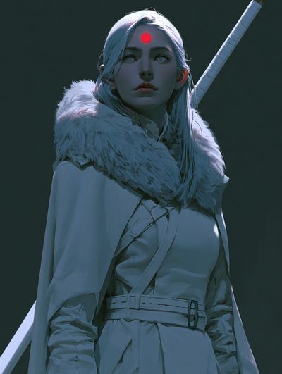 Mystic Warrior Portrait Print.