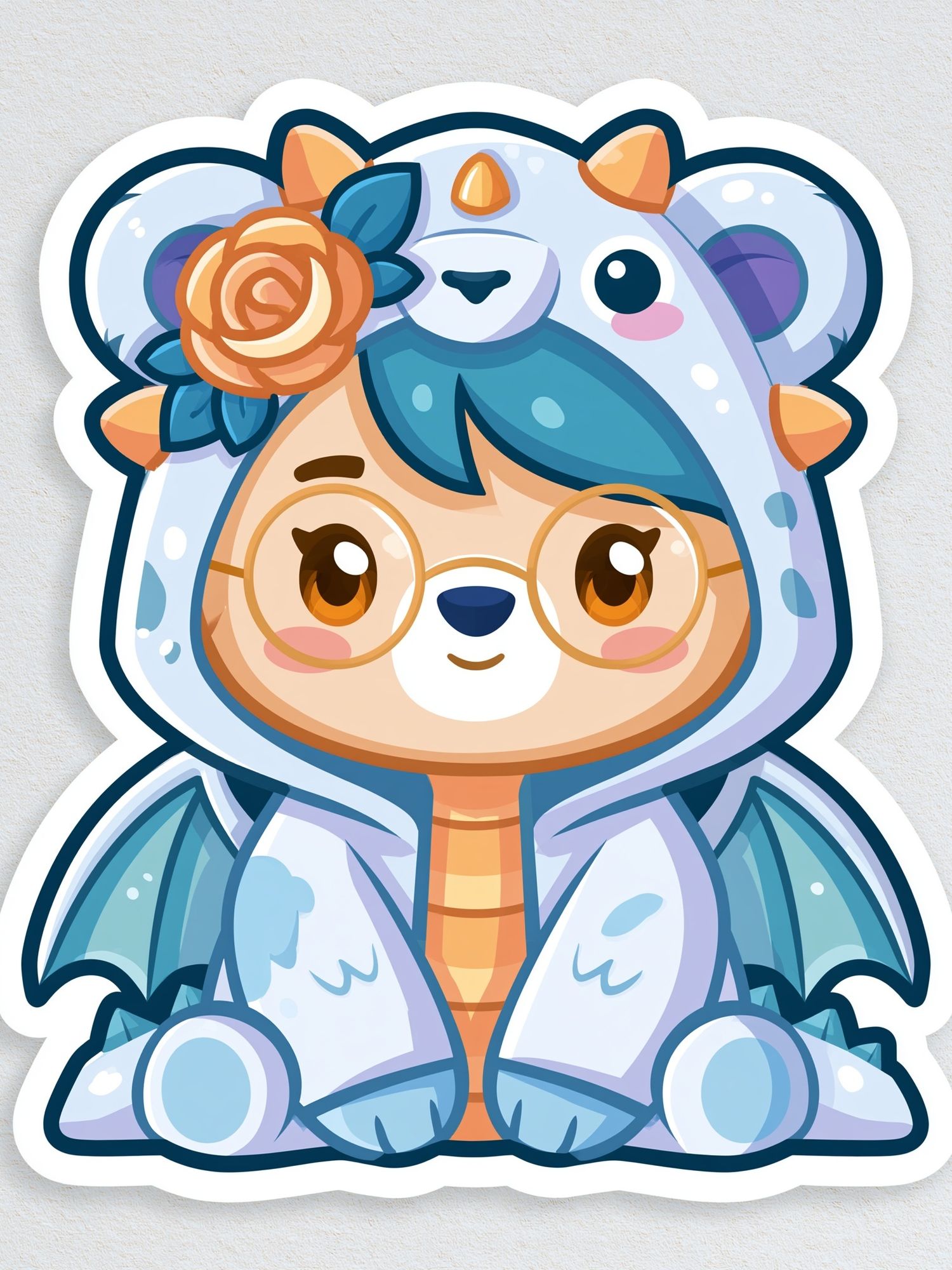 Cute Dragon Cub Cartoon Print. poster detail