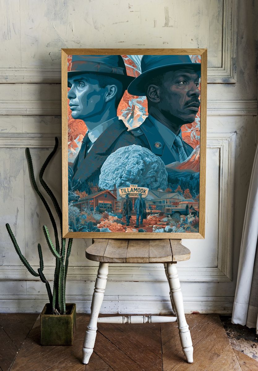 Tillamook Noir Illustration Poster. room preview