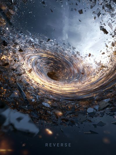 Reverse Cosmic Vortex Poster.