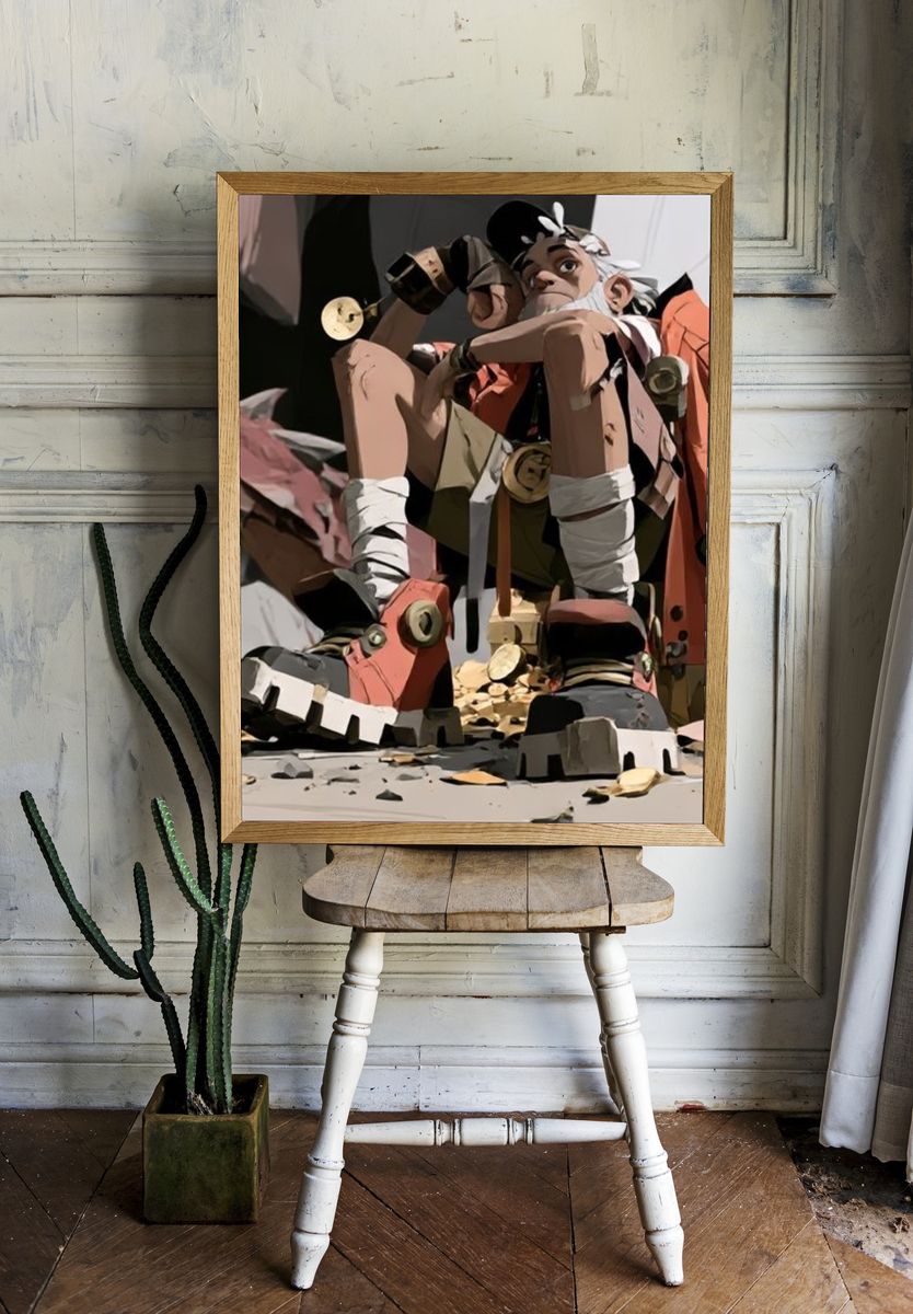 Stylized Character Portrait Poster. room preview
