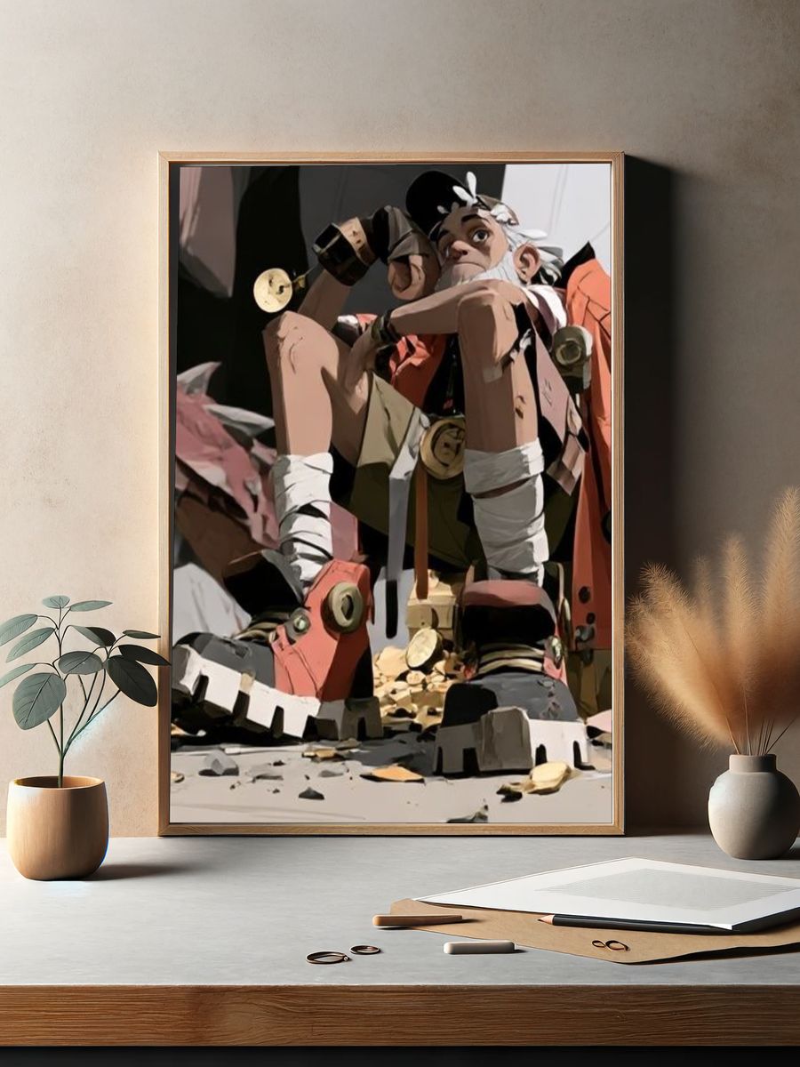 Stylized Character Portrait Poster. — room view 2