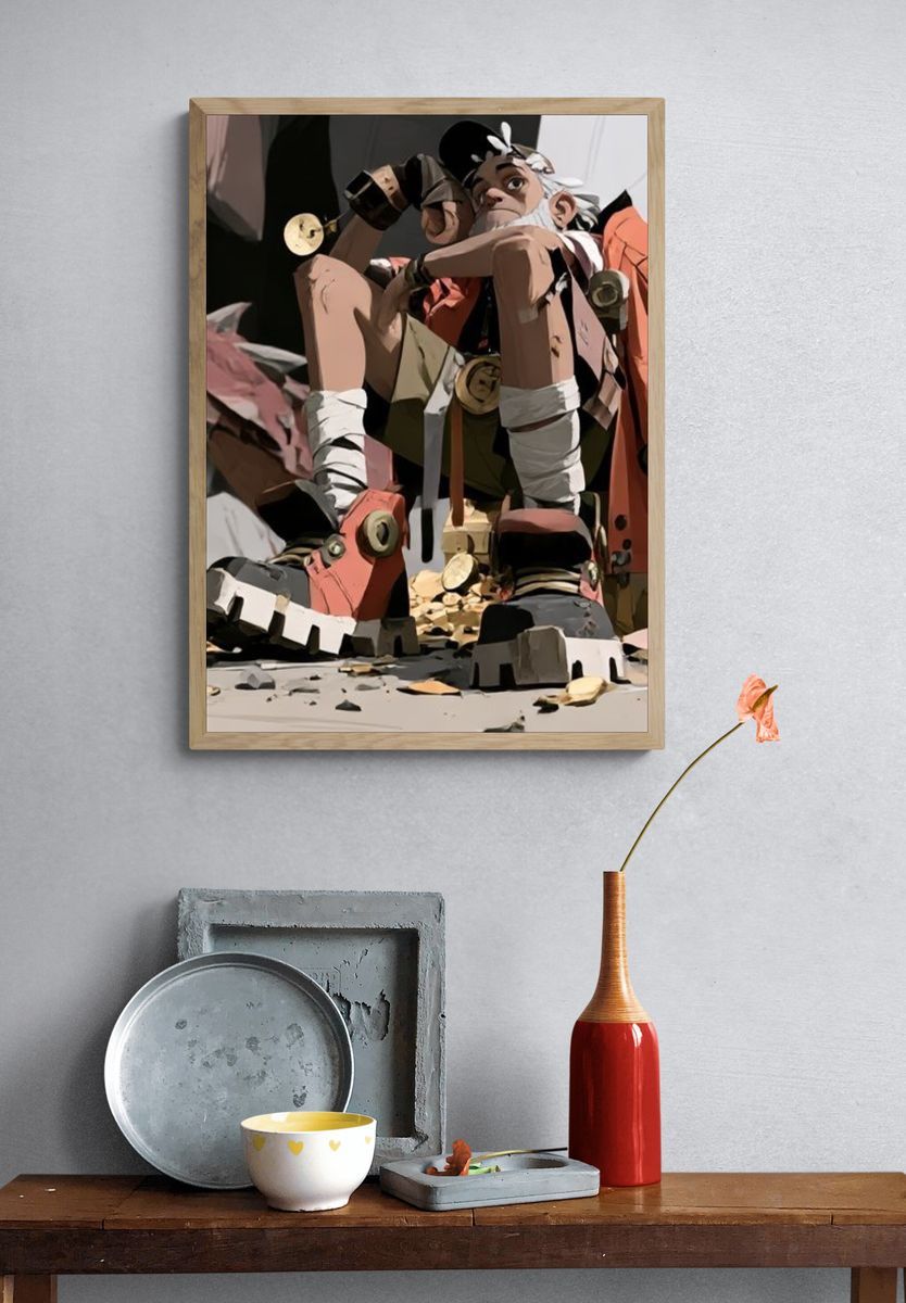 Stylized Character Portrait Poster. — room view 3